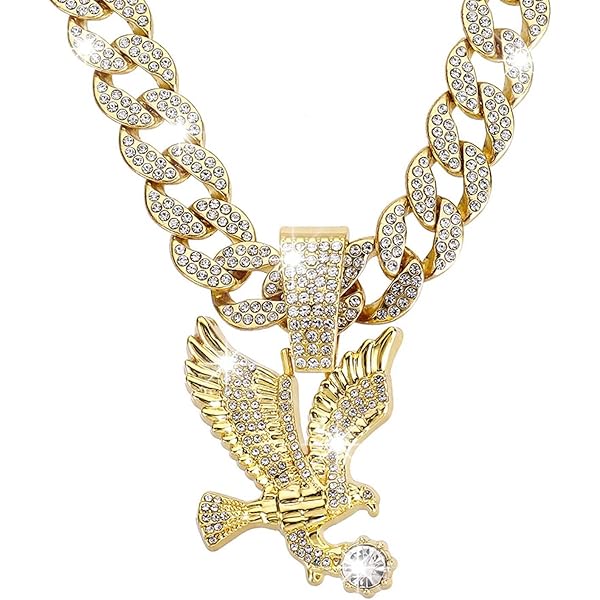 MAXBLING81 Hip Hop Funk Style Baby Monkey Pendant & 18